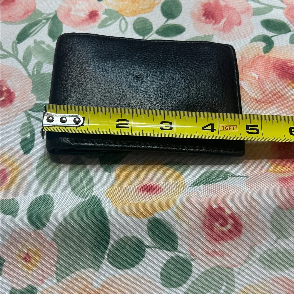 Mens RFID Black Leather Card Holder Bifold Wallet